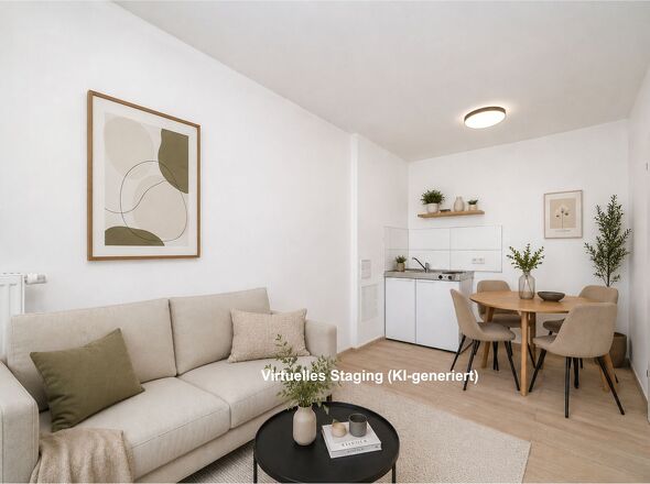 Zimmer 2 - virtuelles Staging (KI)