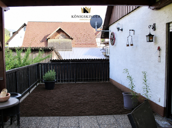 Riesige Terrasse