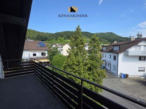 Aussicht vom Balkon